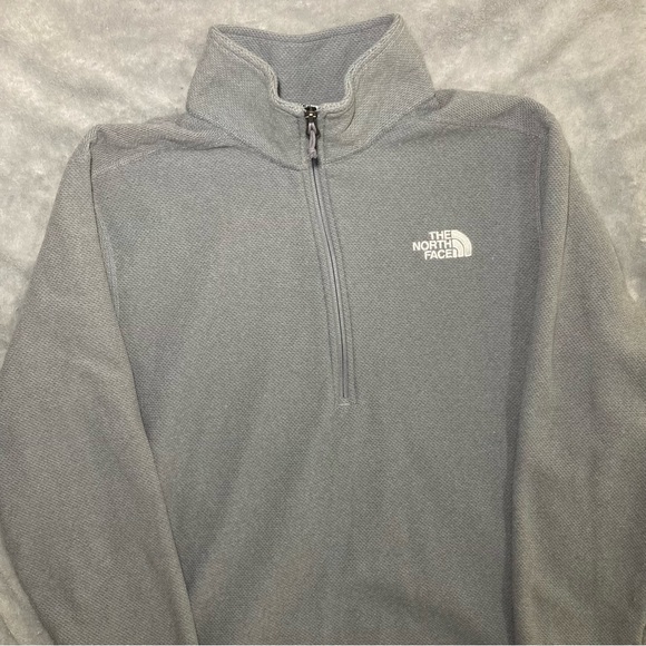 North Face Men’s Textured Cap Rock 1/4 Zip Fleece - Sz M Medium Standard Fit - Picture 2 of 9
